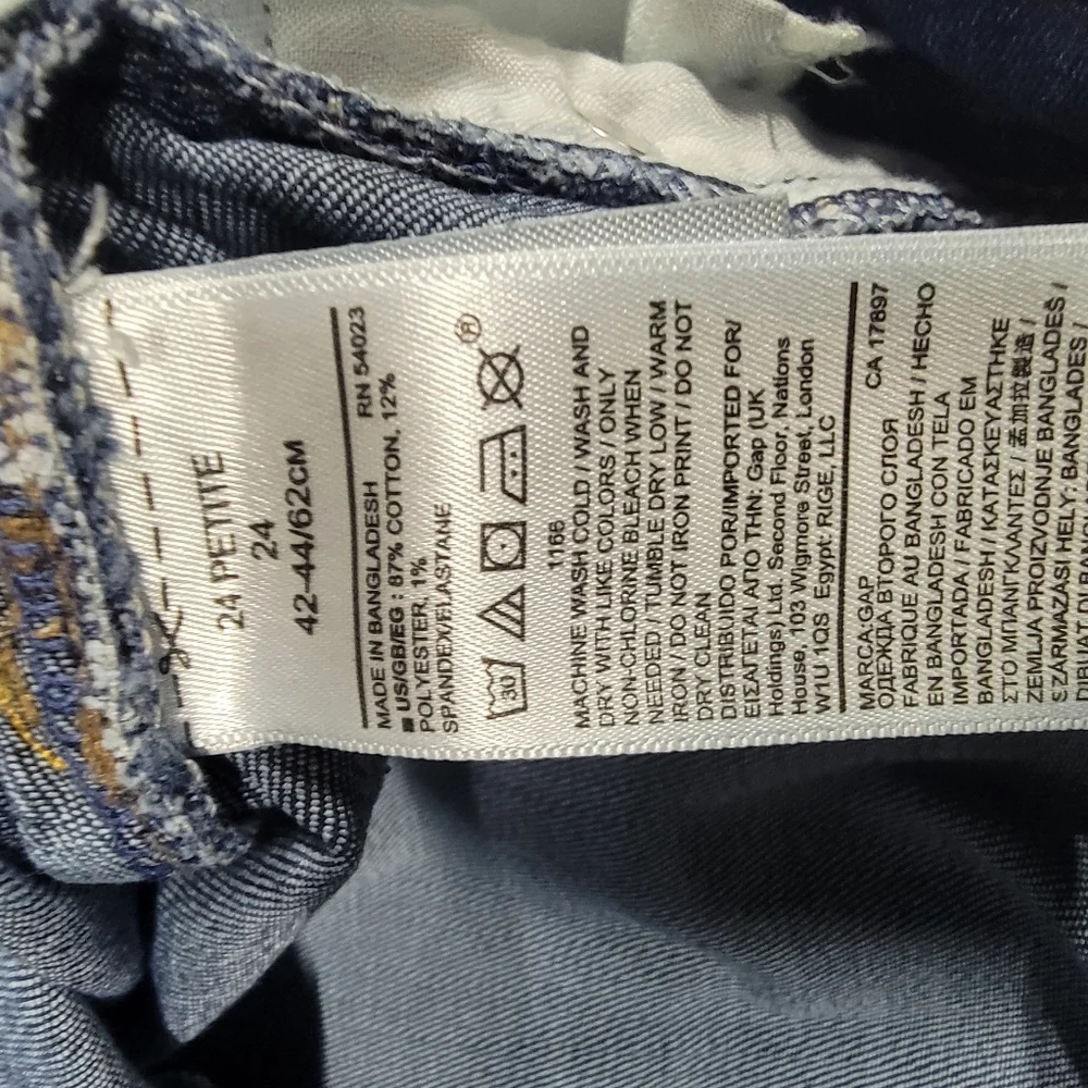 Kids-Girls GAP 1969 Classic Blue Jeans‎ Size 24P